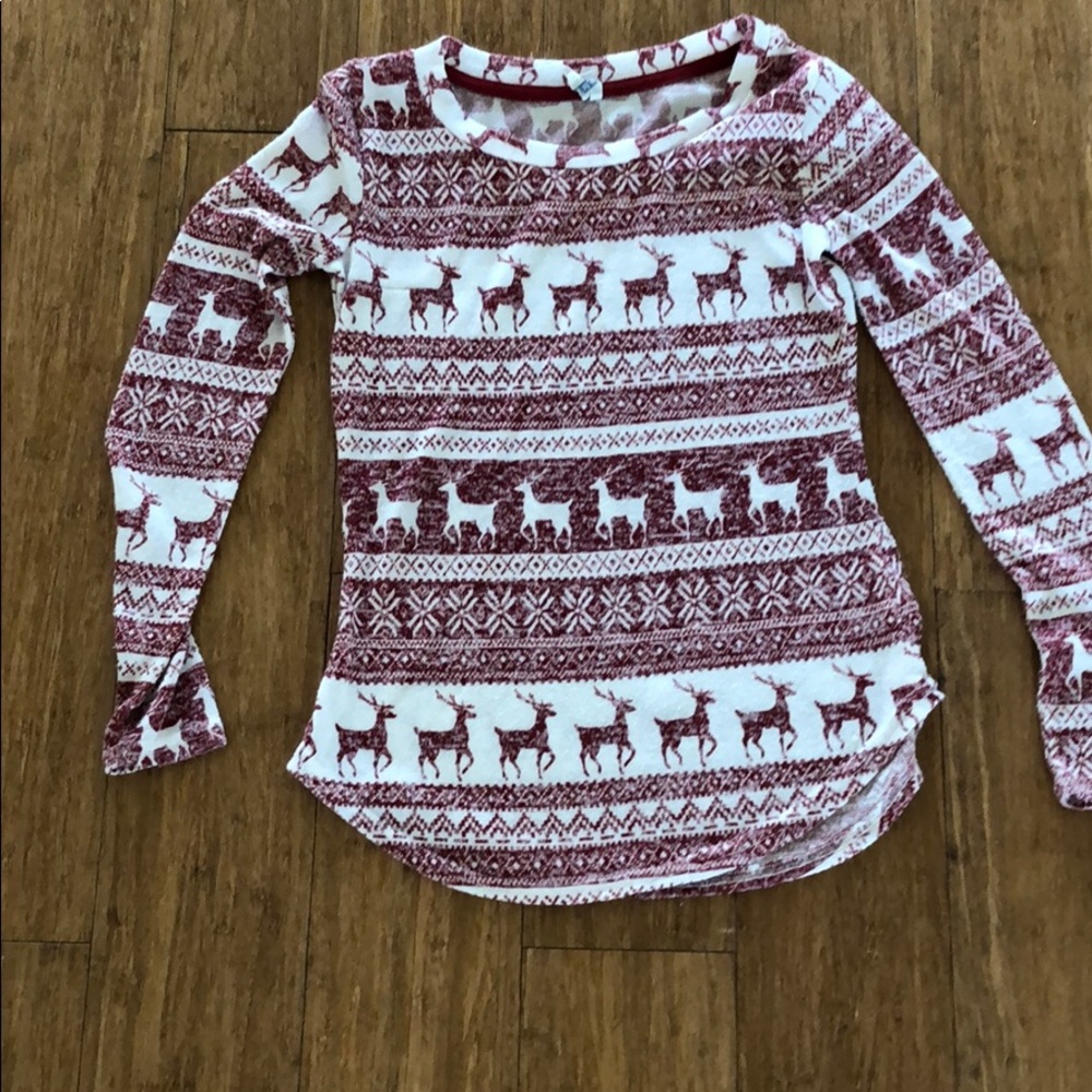 Women’s long sleeve shirt with deers on it